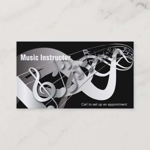 Music Instructors  Business Card