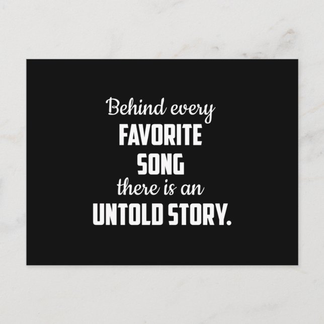 Music Instrument Musical Musician Sound Gift Idea Postcard (Front)