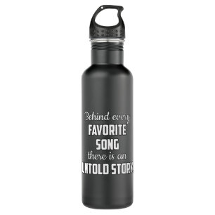 Music Instrument Musical Musician Sound Gift Idea Stainless Steel Water Bottle