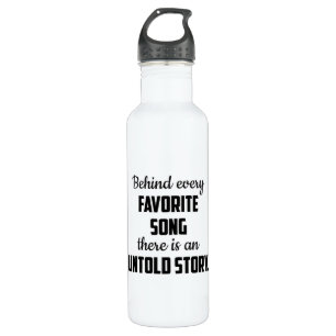 Music Instrument Musician Musical Sound Jazz Gift Stainless Steel Water Bottle