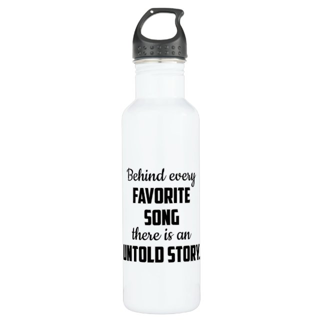 Music Instrument Musician Musical Sound Jazz Gift Stainless Steel Water Bottle (Front)