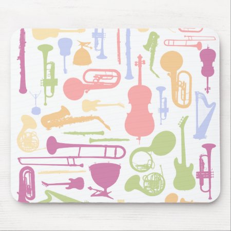 Music Instruments Mouse Pad