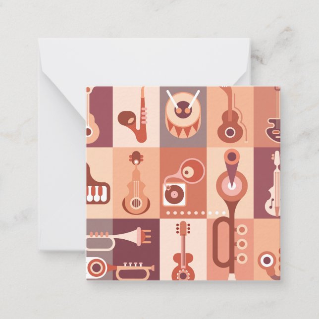 Music Instruments Note Card (Front)