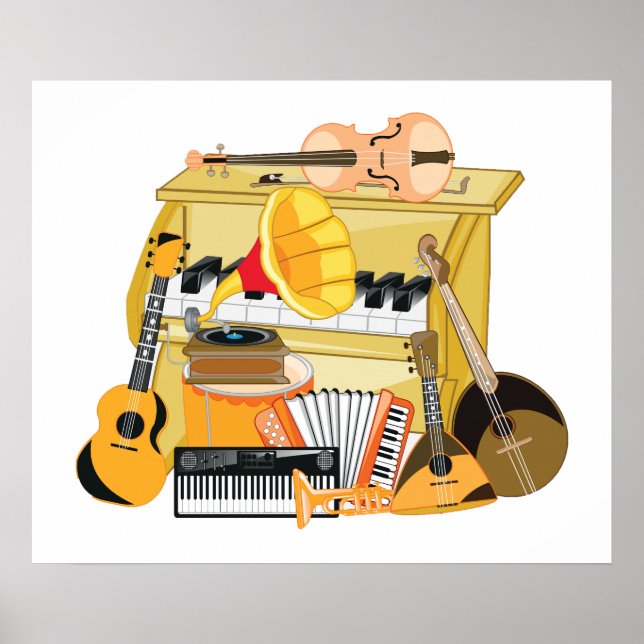 Music Instruments Poster (Front)