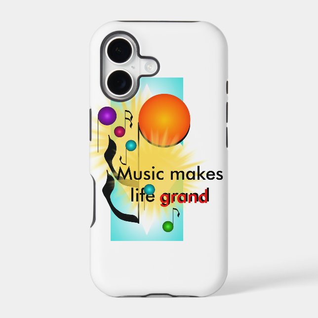 Music iPhone Musicians Gift Musical Fun Case-Mate iPhone Case (Back)