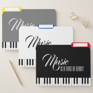 Music Is A Thing Of Beauty File Folder