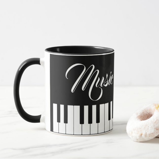 Music Is A Thing Of Beauty Mug (With Donut)