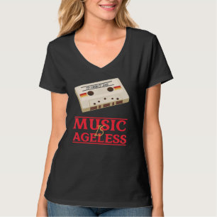 Music Is Ageless  Retro Cassette Tape Mixtape T-Shirt