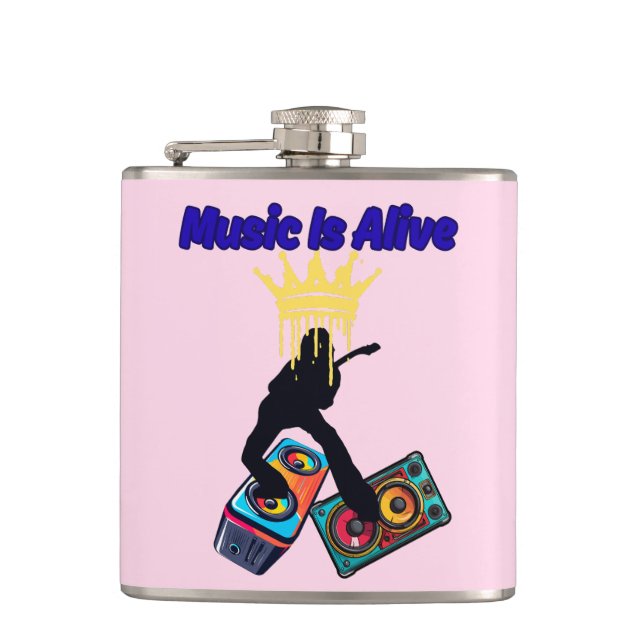 Music Is Alive Flask (Front)