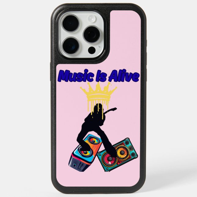 Music Is Alive iPhone 15 Pro Max Case (Back)