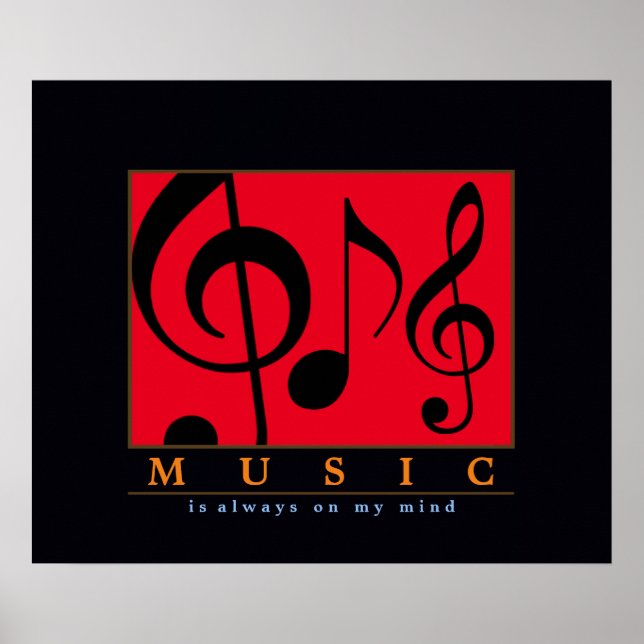 music is always on my mind poster (Front)