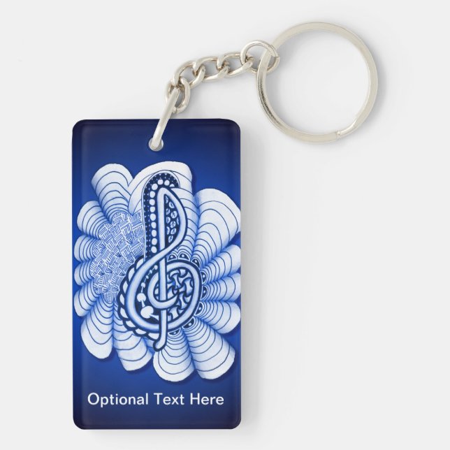 Music is Art Keychain (Back)