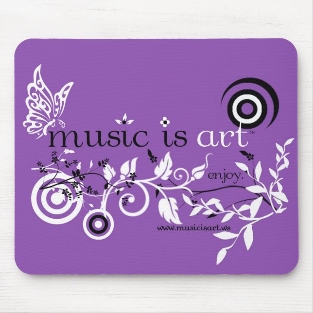 Music Is Art Mouse Pad (Front)