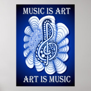 Music is Art Poster