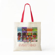 Music Is Everything Tote and Library Bag