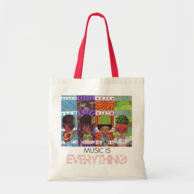 Music Is Everything Tote and Library Bag (Front)