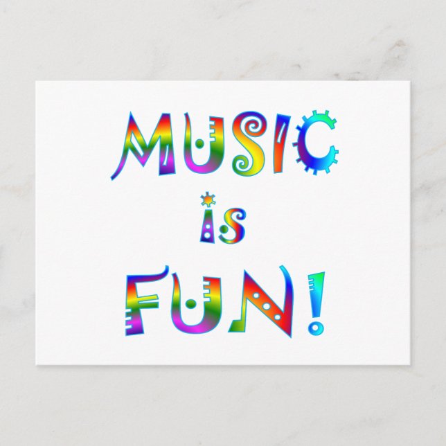 Music is Fun Postcard (Front)