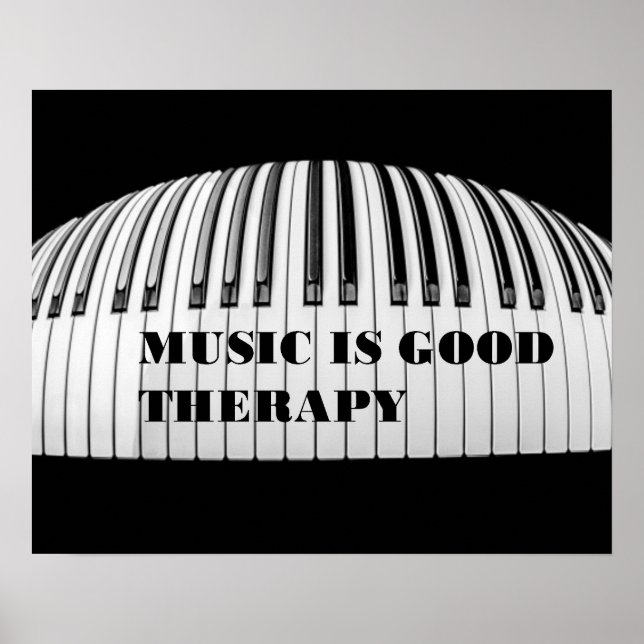Music is Good Therapy Poster (Front)