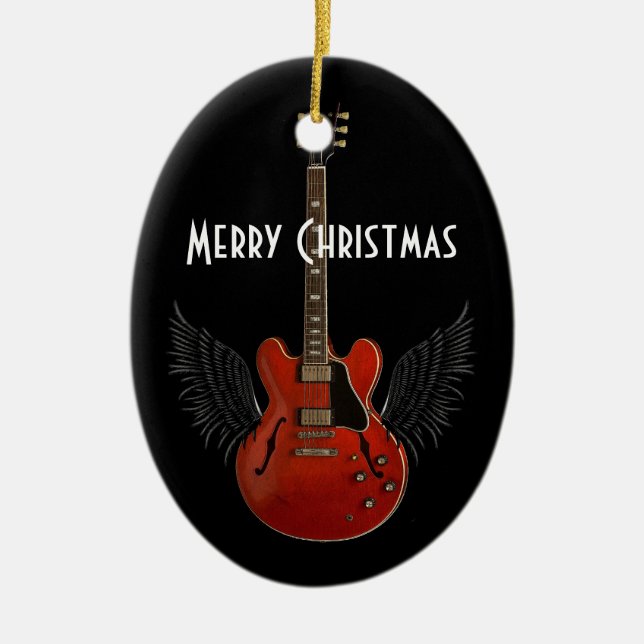Music is Heaven Christmas Ornament (Front)