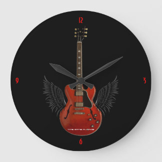 Music is Heaven Large Wall Clock