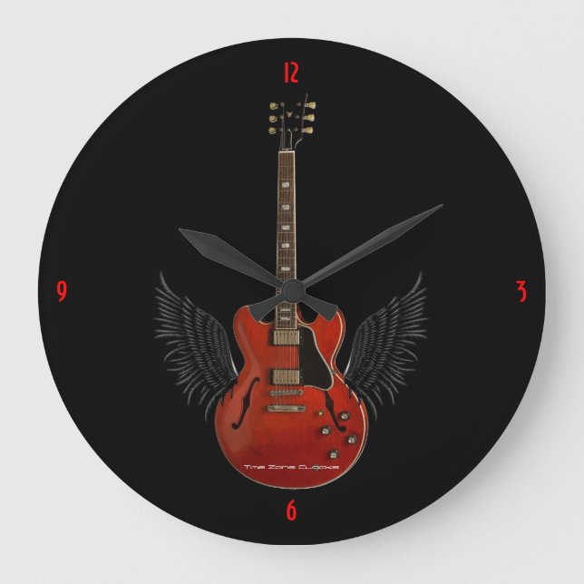 Music is Heaven Large Wall Clock (Front)