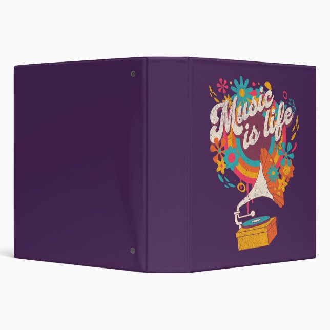 Music is life 3 ring binder (Background)