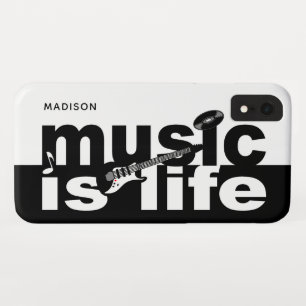 Music Is Life custom name phone cases