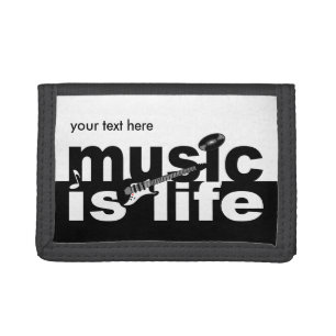 MUSIC IS LIFE custom wallets