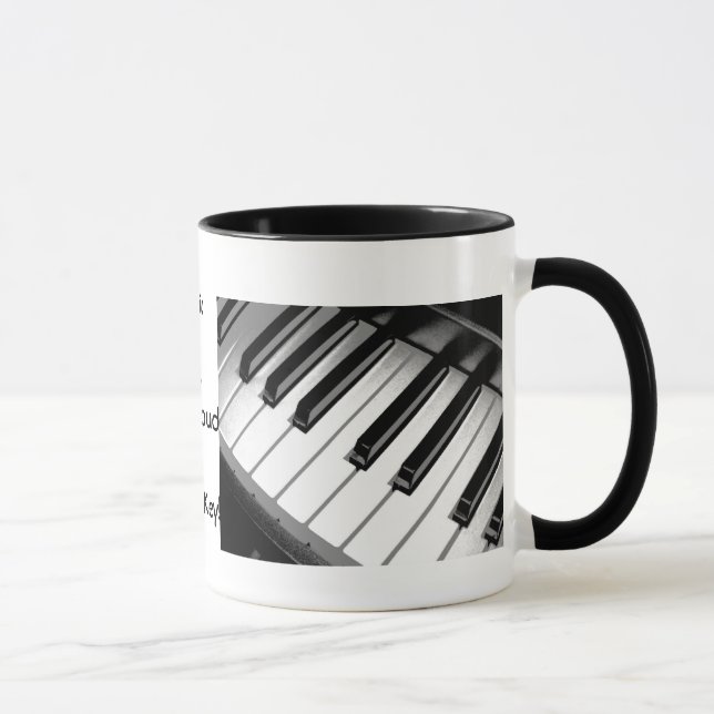 Music is Life Dual Picture Ringer Mug (Right)