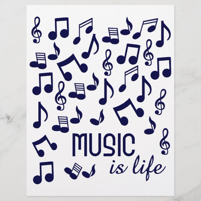 Music is Life flyer (Front)