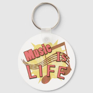 Music Is Life Keychain