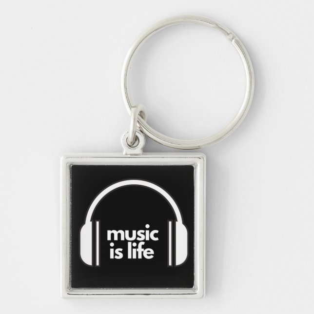 Music is Life Keyring (Front)