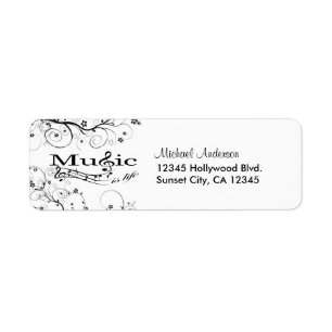 Music is Life Label