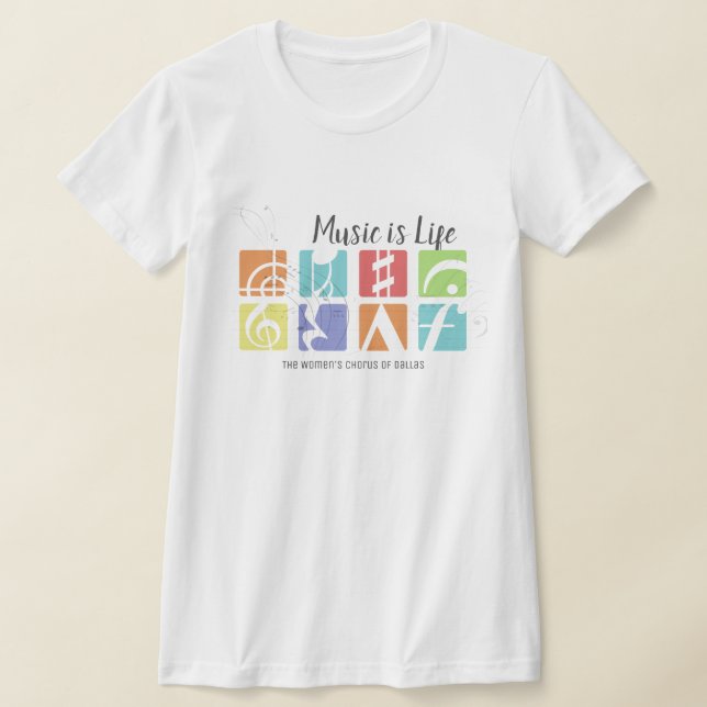 Music Is Life T-Shirt (Laydown)