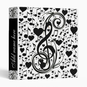 Music is love_Binder 3 Ring Binder