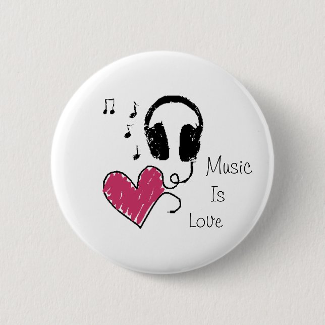 Music Is Love Button (Front)
