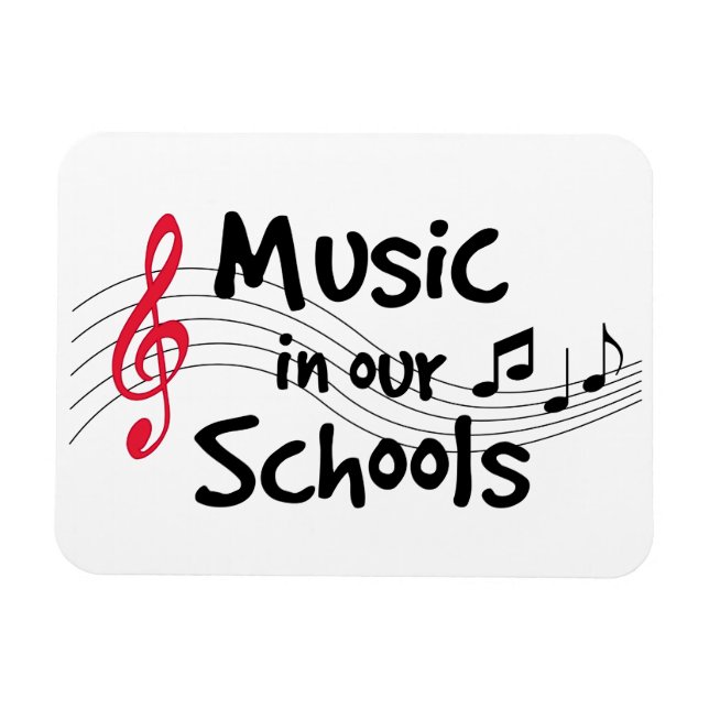 Music is Magnetic Flexible Magnet (Horizontal)