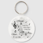 Music Is Me Keychain at Zazzle
