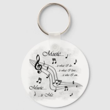 Music Is Me Keychain by broadhead077 at Zazzle
