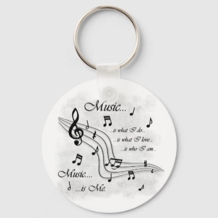 Music Is Me Keychain