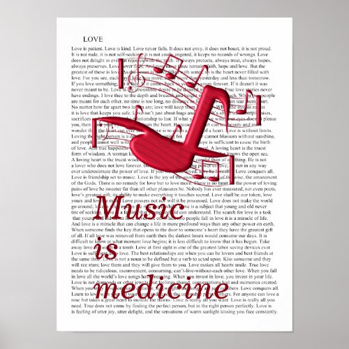 Music is medicine _ Art print