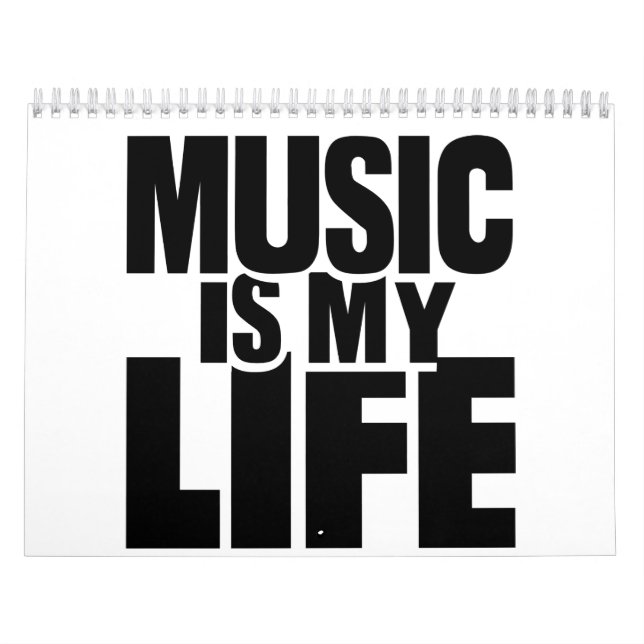 Music is my life calendar (Cover)
