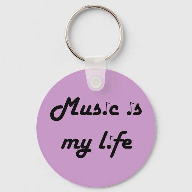 Music is My Life Keychain (Front)