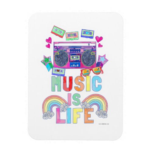 Music is My Life Magnet