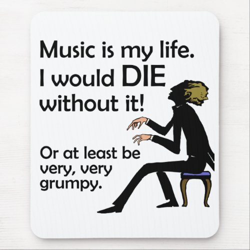 Music is My Life Mouse Pad