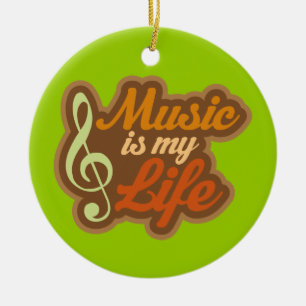 Music Is My Life Ornament Christmas Gift