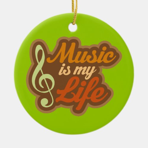 Music Is My Life Ornament Christmas Gift