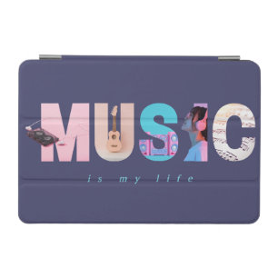 Music Is My Life Retro Y2K Tech Gamer Purple iPad Mini Cover