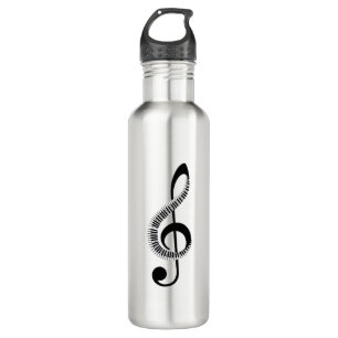 Music is my life stainless steel water bottle