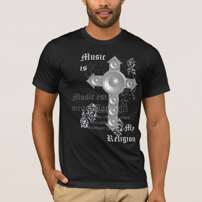 Music is my Religion (white) T-Shirt (Front)